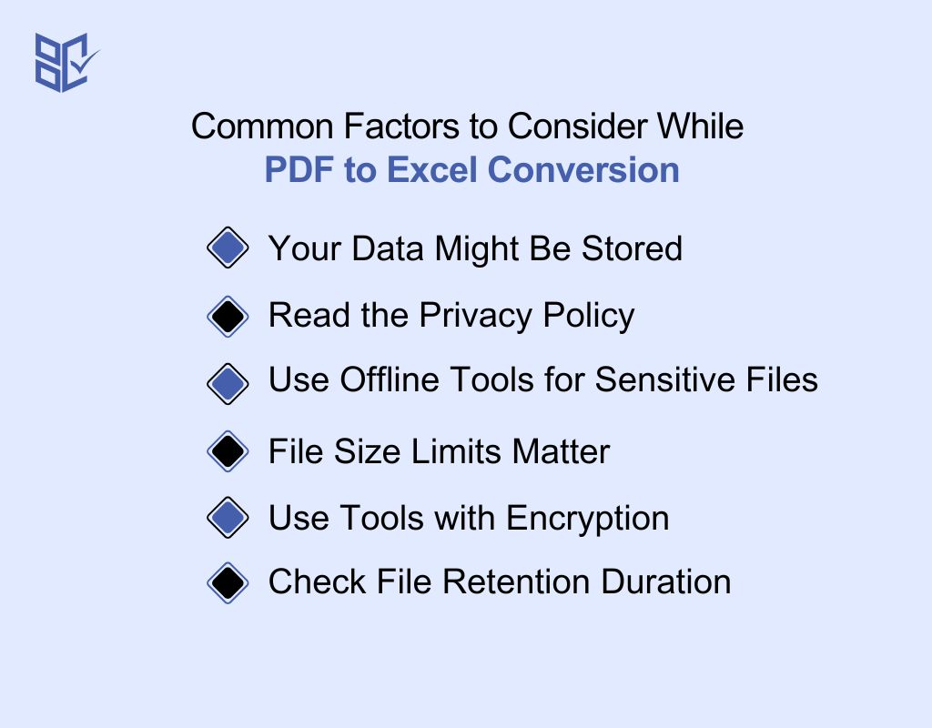 Common Factors to Consider While PDF to Excel Conversion